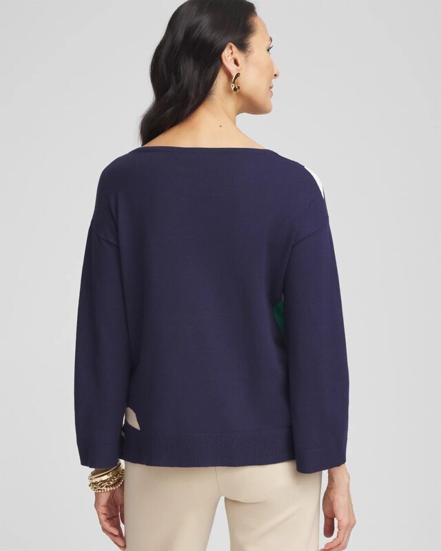 Wildflower Intarsia Pullover - image 3